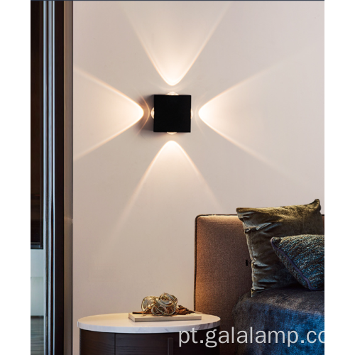 Escadas, apliques modernos com iluminação LED